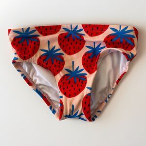 Hanna Andersson Size 3T Printed Easy 2 Piece Swim Bottoms Super Strawberries